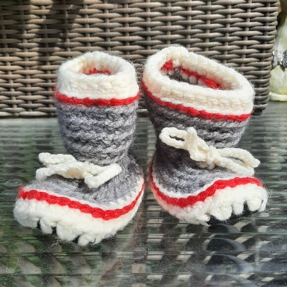 Handmade Baby Toddler Kids Anti-slip Floor Socks Shoes Slippers for 0-24 Months - Picture 1 of 8